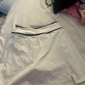 Gilly Hicks White Skirt with Black Trim